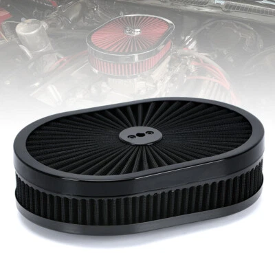 Filtro de aire lavable 12"x2"x2.6" filtro de aire flujo 5-1/8" apertura carbohidratos entrada SBC Foto 1 de 4