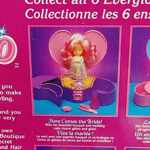 CAJA ABIERTA 1995 Muñeca Novia Vintage Toymax the Light Up World of Everglo Mariée - Imagen 1 de 8