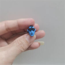 Painted 1/18 Scale The Blue Face Avatar Kawaii Man Head Sculpt Fit 3.75" Figure