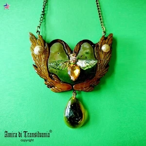 Luxury Jewellery Woman Jewel Necklace Pendant Honey Bee Nest Jewelry Blazon Bib - Picture 1 of 24