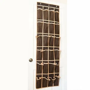 Over the Door Shoe Pocket Organizer Space Saving Storage Rack Hanger Home - Picture 1 of 3