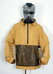 Huf Worldwide Windbreaker Jacket Jacke Anorak Wire Frame Honey Mustard in L - Bild 1 von 2