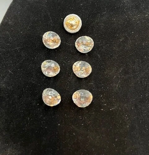 Vintage Faceted Crystal Buttons  - Image 1 of 1