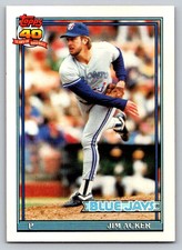1991  Topps #71 Jim Acker Toronto Blue Jays