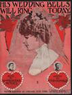 1907 Peters & McDonald Sheet Music (His Wedding Bells Will Ring Today)