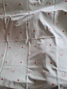 Vintage Tischdecke, Maße ca. 124 x 133 cm, gepflegter gebrauchter Zustand. - Bild 1 von 5