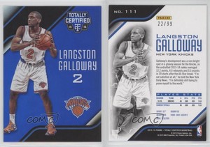 2015-16 Panini Totally Certified Mirror Blue /99 Langston Galloway #111