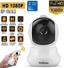 SRICAM Wi-Fi TELECAMERA IP CAMERA HD 1080p WIRELESS IR MOTORIZZATA RETE P2P CAM