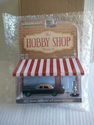 Greenlight 1965 年林肯大陆带女式 1: 64 压铸汽车追逐绿色机器 — 第 1/4 张图片