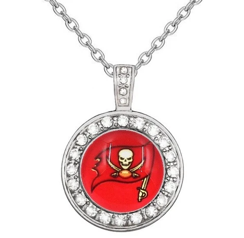 Tampa Bay Buccaneers RedLogo Womens 925 Sterling Silver Necklace Football D18 Cover