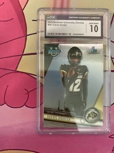 TRAVIS HUNTER 2023 BOWMAN UNIVERSITY CHROME #36 CGC 10 - Picture 1 of 2