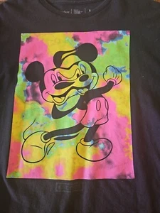 T-SHIRT NERA DA UOMO NEFF DISNEY MICKEY MOUSE TAGLIA LG - Foto 1 di 5