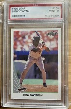 1990 Leaf #154 Tony Gwynn San Diego Padres PSA 9 Mint