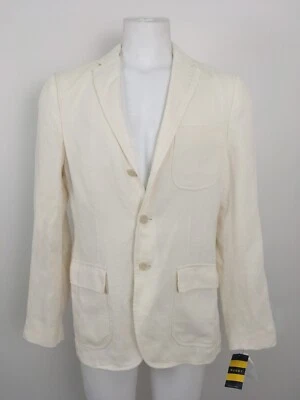 ¡NUEVA Chaqueta Abrigo Deportivo Vintage Rugby Ralph Lauren Lino!  Azul marino oscuro o crema Foto 1 de 4