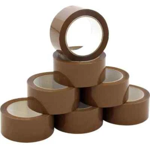NASTRI DA IMBALLAGGIO MARRONI RESISTENTI E TRASPARENTI DI ALTA QUALITÀ - 48 mm x 66M & 150M 2" - Foto 1 di 32