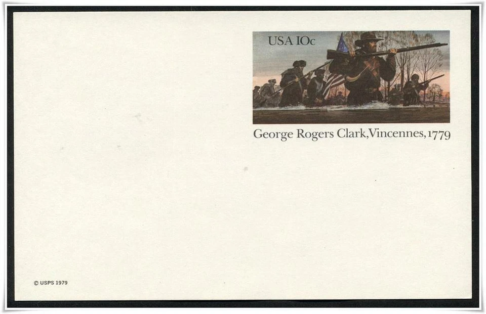 US #UX78 Unused 1979 George Rogers Clark Vincennes Ft. Sackville - Image 1 of 1