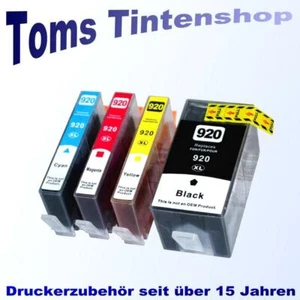 4 Patronen kompatibel für HP 920 XL black cyan magenta yellow Officejet 6500 A - Bild 1 von 3