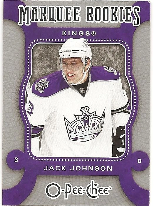 2007-08 O-Pee-Chee Hockey Jack Johnson RC #549 - Image 1 of 1