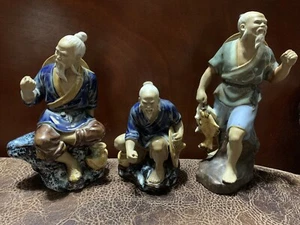 Set Of 3 Shiwan Statues - Picture 1 of 10