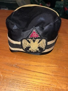 Vintage Masonic 32nd Degree Scottish Rite Cap Size 7 - Bild 1 von 9