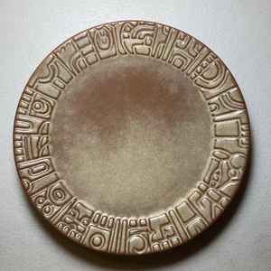 8 Frankoma 7” Salad/bread plates in the Mayan Aztec Desert Gold - Picture 1 of 5