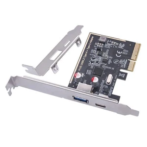 PCIE USB 3.2 GEN2 10G + Type C 10G Adapter PCI Express X4 Expansion Card6787 - Picture 1 of 6