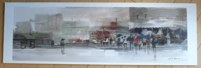 FRED LIACH, LISTADO AWS ACUARELA VINTAGE, PAISAJE URBANO MODERNO HOTEL BENNET MARKET Foto 1 de 4