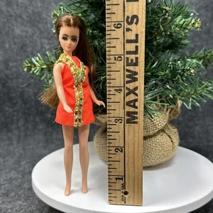 Vtg 1970 Topper Dawn Doll Dress Tagged Hong Kong Long Rooted Hair Undies H17 - Picture 1 of 21