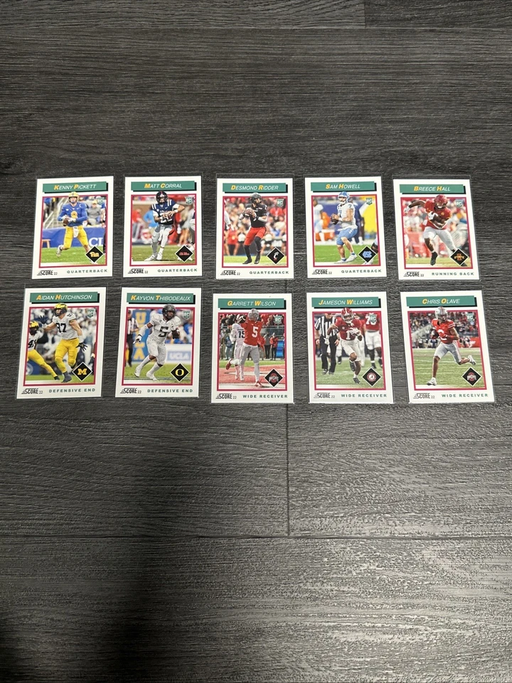 2022 Panini Score Football Throwback Rookie - Complete Your Set Choose Your Card - Image 1 of 1