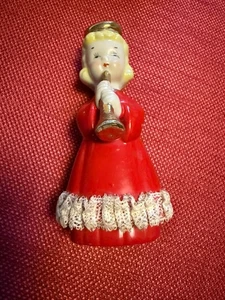 Vintage Christmas Angel Heavenly Quartet Spaghetti Trim Japan - Picture 1 of 6