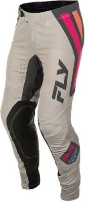 Fly Racing Lite Vice Mens 24 MX Offroad Pants Light Gray/Pink Coral - Изображение 1 из 4
