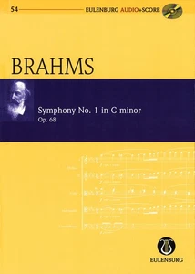 Study Score Brahms Symphony No 1 in C minor Op 68 Orchestra Sheet Music Book CD - Picture 1 of 1