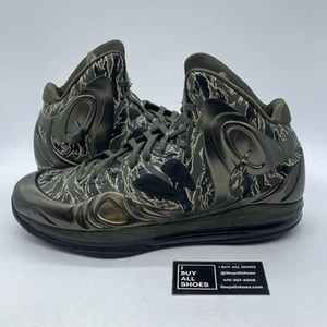 Size 13 - Nike Air Max Hyperposite Tiger Camo Green Black Leather (524862-300) - Picture 1 of 8