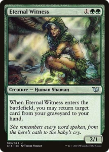 ETERNAL WITNESS Commander 2015 MTG Green - Unc - Picture 1 of 1