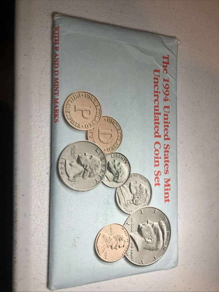 1994 P&D United States Mint Uncirculated Set - 12 Coins with OGP - Image 1 of 1