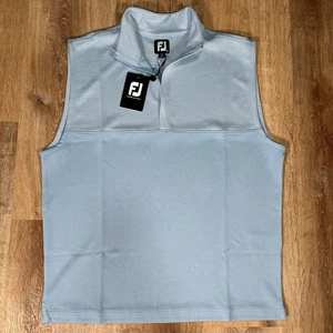 NUEVO Chaleco FootJoy FJ Heather Yuke 1/2 Cremallera Para Hombres Medio Anochecer Golf 4 Vías Elastizado - Imagen 1 de 6