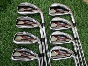 TaylorMade AERO BURNER Iron Set 4-9,Pw,Aw 8pc Flex S KBS C-TAPER 90 Steel - Picture 1 of 5