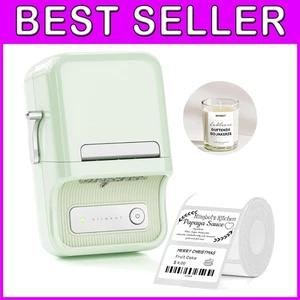 Portable Bluetooth Label Printer - Mint Green - Picture 1 of 10