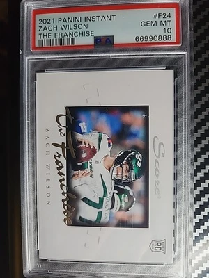 2021 Panini Instant NFL - Score the Franchise Zach Wilson #F24 /1966 (RC) - Image 1 of 2