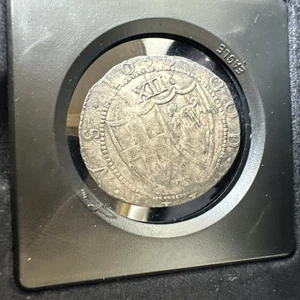 Commonwealth era 1656 Hammered Silver Shilling Thames Hoard Coin w. Certificate - Picture 1 of 8