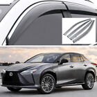 1Set Window Vent Visor Deflector Rain Guards For 2023-2024 Lexus Rz 300E Rz 450E