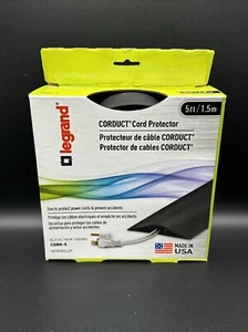 Legrand Corduct Cord Protector Wiremold 5 Ft. Black CDBK-5 - Picture 1 of 2