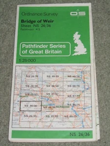 Ordnance Survey Pathfinder Kartenblatt 415 (NS 26/36) Wehrbrücke - 1982 - Bild 1 von 2