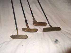4 brass Uncommon Heads Putters Golf right left hand geo izett wilson agusta - Picture 1 of 4