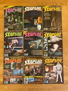 Lot of 9 Starlog Magazine Issue 11 12 13 14 15 17 18 19 21 Star Wars Buck Rogers - Foto 1 di 10