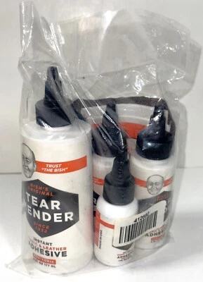 Bish's Tear Mender 11 OZ Tela Instantánea No Tóxica Cuero Adhesivo Impermeable Foto 1 de 4