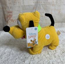 Disney Baby Pluto Animated Walking Barking and Wags Tail Pet Plush Toy NWT
