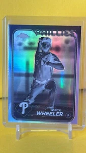 2024 Topps Chrome Baseball Negative Refractors Zack Wheeler #25 - Picture 1 of 2