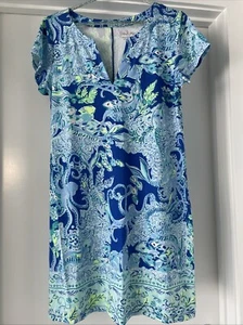Lilly Pulitzer Rayon/Spandex Dress Size L Octopus Print - Picture 1 of 6