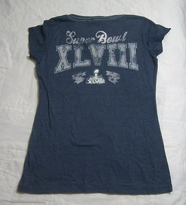 Super Bowl XLVIII NFL Alyssa Milano "TOUCH" Bling T-Shirt Damen Größe Medium   - Bild 1 von 6